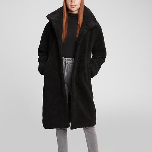 GAP Black Teddy Jacket for Women - Picture 2 of 9